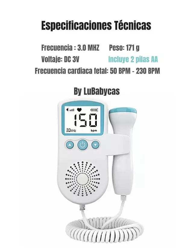 MONITOR BEAT™ FRECUENCIA ♒️ LATIDOS 🤰🏼DEL BEBE