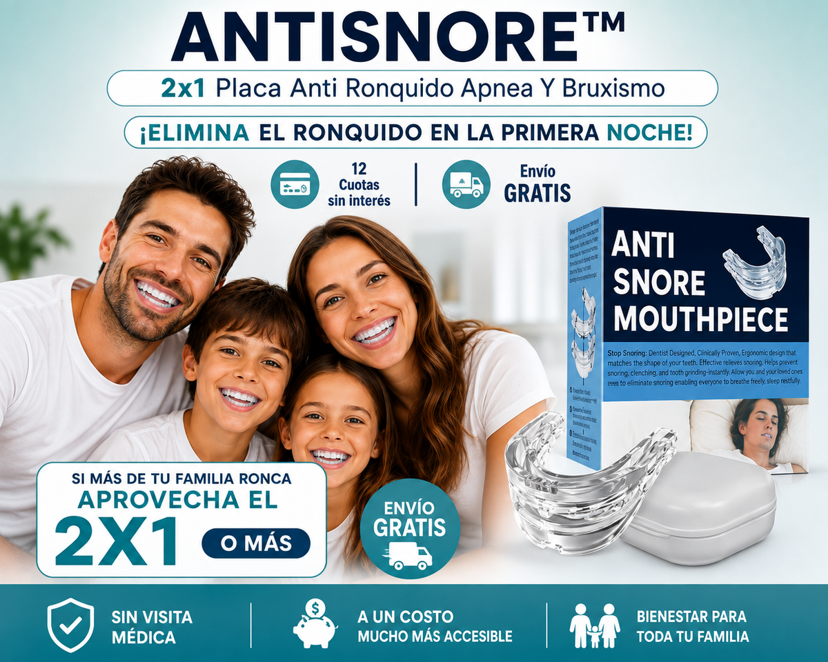 ANTISNORE™️ anti-Ronquidos Y Bruxismo😴