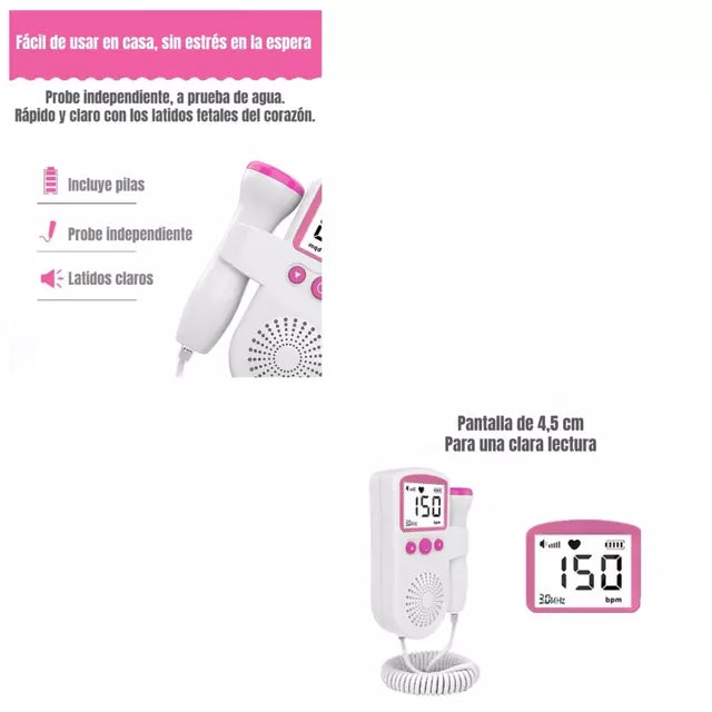 MONITOR BEAT™  FRECUENCIA ♒️ LATIDOS 🤰🏼DEL BEBE