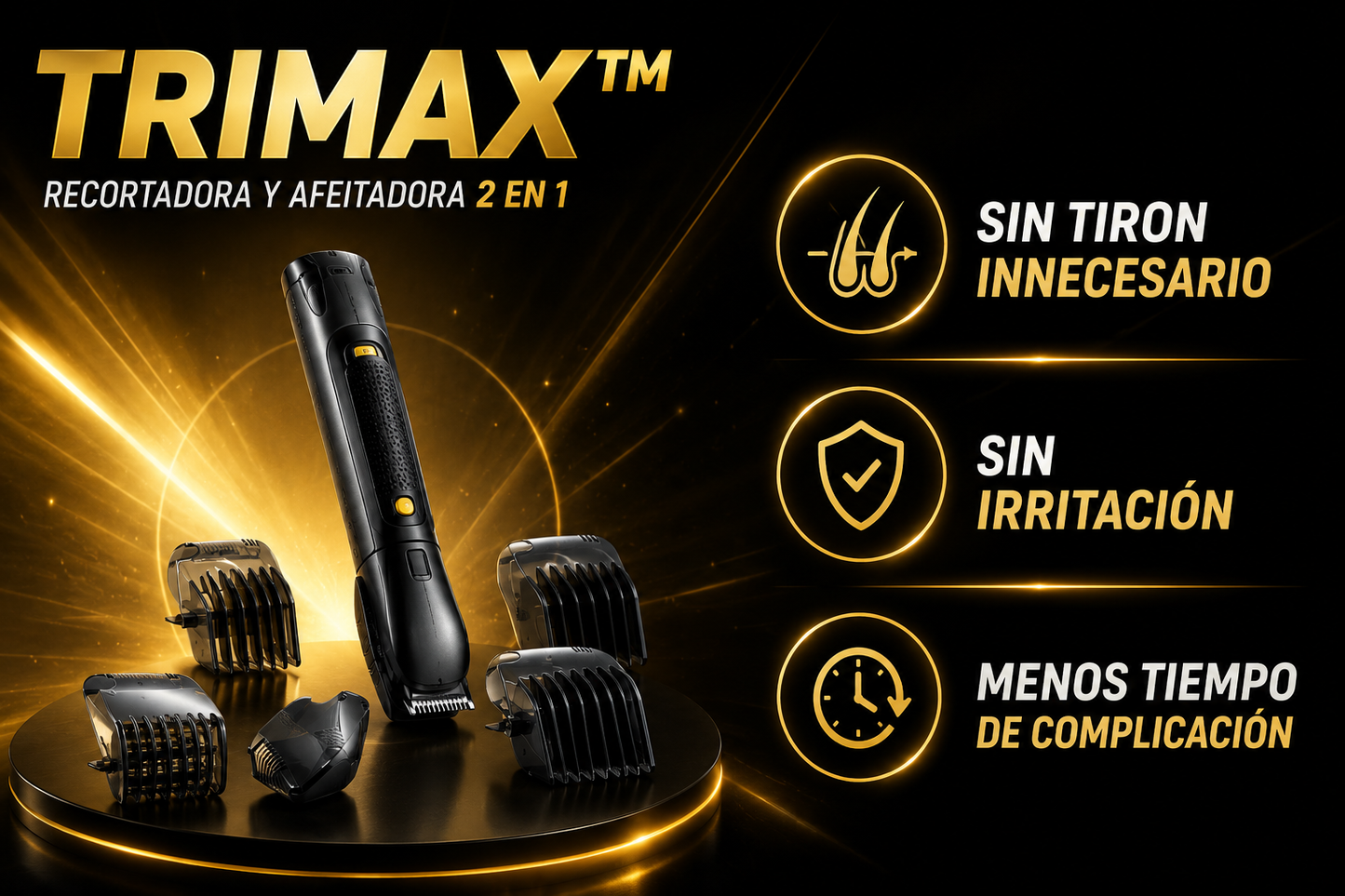 TRIMAX™️ | RECORTADORA Y AFEITADORA 2 EN 1 💇🏻‍♂️
