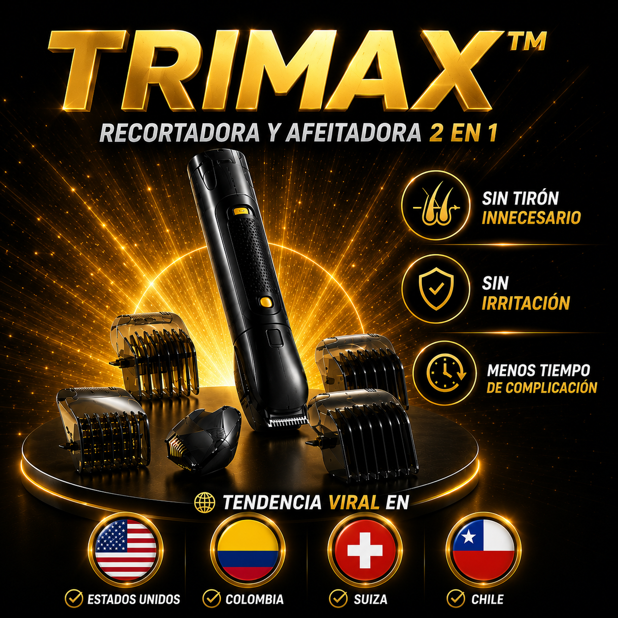 TRIMAX™️ | RECORTADORA Y AFEITADORA 2 EN 1 💇🏻‍♂️
