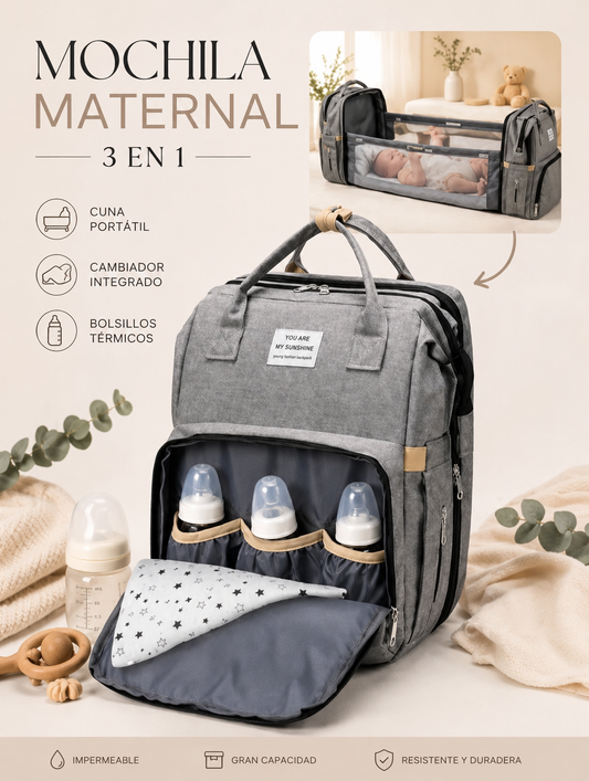 🍼   MOCHILA BACKPACK ™  BEBÉ 👶🏻 + MUDADERA