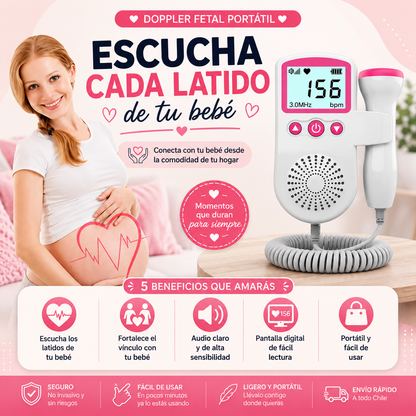 MONITOR BEAT™  FRECUENCIA ♒️ LATIDOS 🤰🏼DEL BEBE