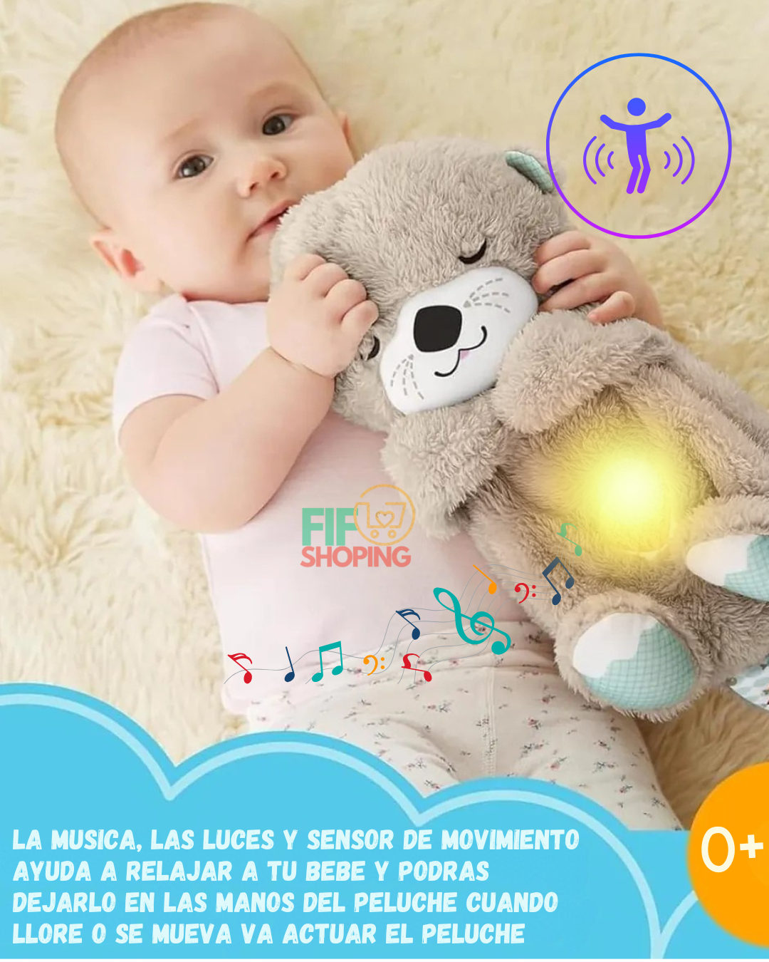 🧸 OTTERS ™  Peluche Calmante 🤎