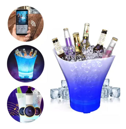 GlowBeat™ – Hielera Inteligente 5L 🧊🍾🌈