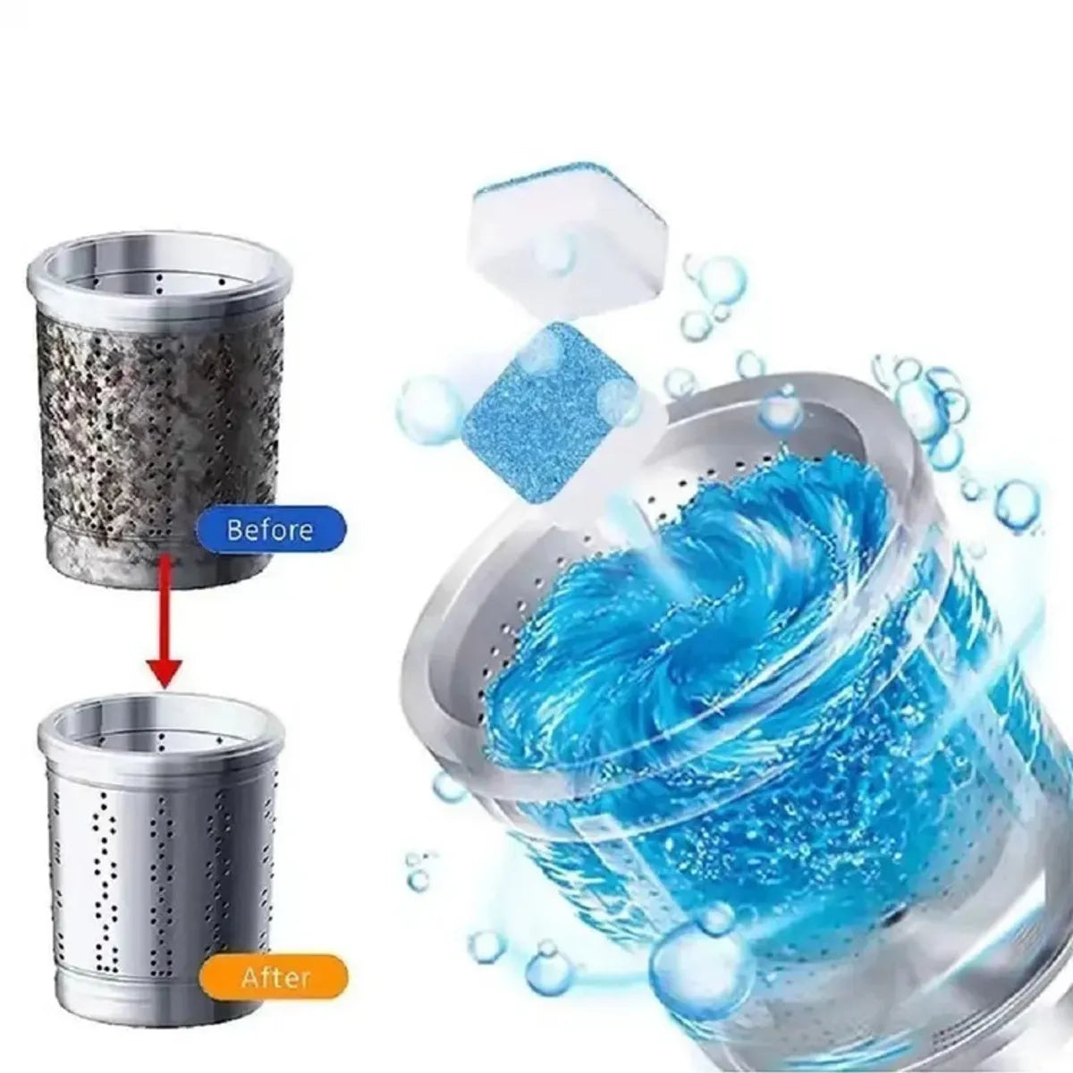LavaFresh ™🧼 LIMPIADOR DE TAMBOR X24 Unidades 2 Caja